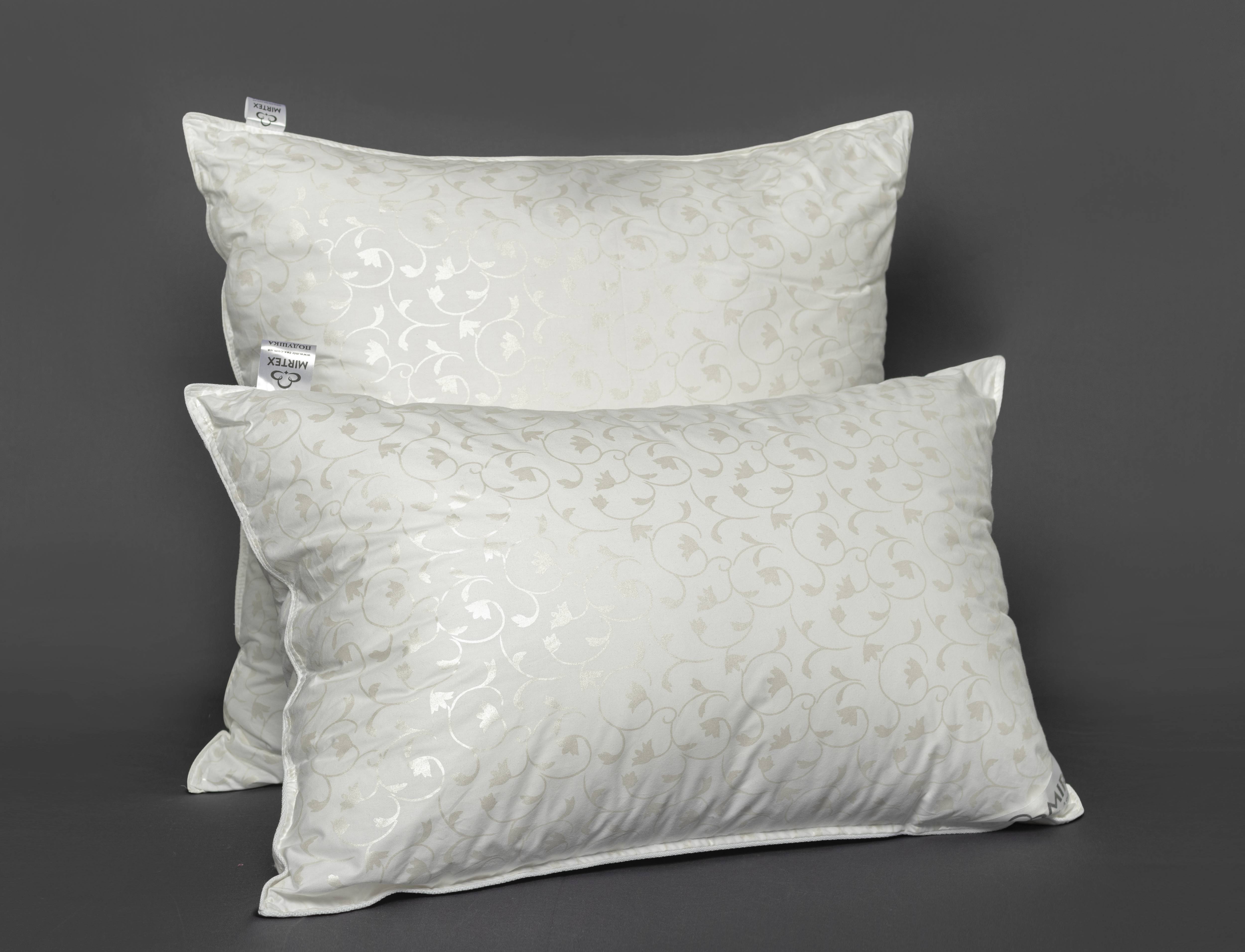 Подушка MIRTEX силіконізоване волокно(штучний пух) 50*70 см у тіку